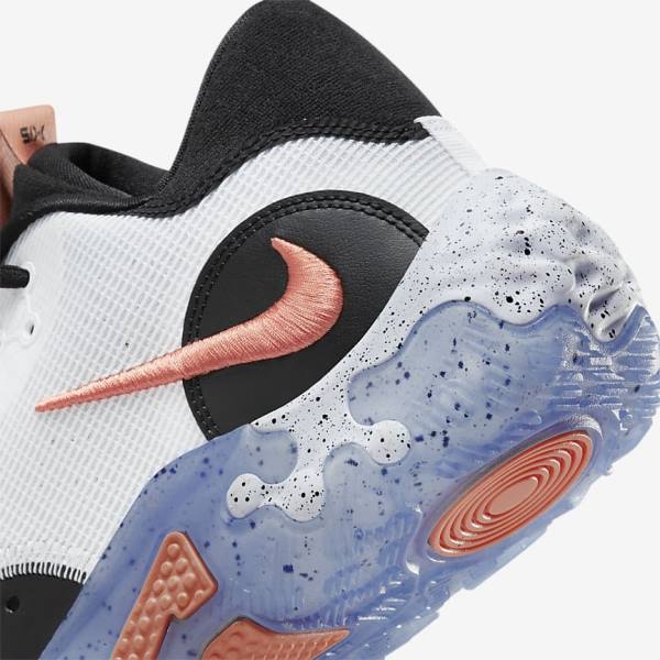 παπουτσια μπασκετ Nike PG 6 ανδρικα ασπρα μαυρα μπλε κοκκινα | NK684QPD