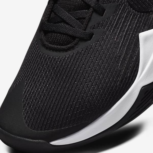 παπουτσια μπασκετ Nike Precision 5 ανδρικα μαυρα σκούρο γκρι ασπρα | NK026BIH