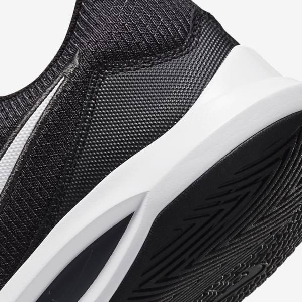 παπουτσια μπασκετ Nike Precision 5 ανδρικα μαυρα σκούρο γκρι ασπρα | NK026BIH