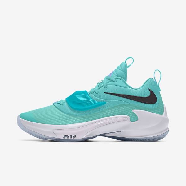 παπουτσια μπασκετ Nike Zoom Freak 3 By You Custom ανδρικα Πολύχρωμο | NK195IQP