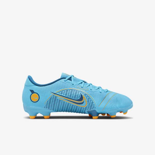 παπουτσια ποδοσφαιρου Nike Jr. Mercurial Vapor 14 Academy MG Older Multi-Ground παιδικα μπλε πορτοκαλι | NK263VHM