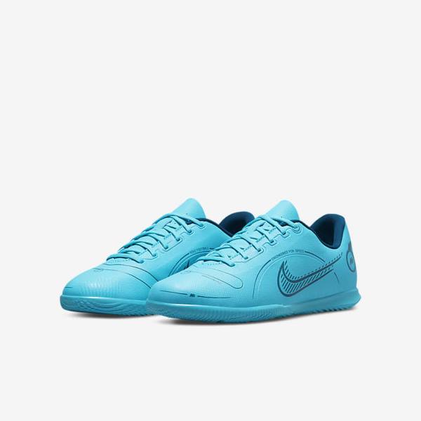 παπουτσια ποδοσφαιρου Nike Jr. Mercurial Vapor 14 Club IC Older Indoor Court παιδικα μπλε πορτοκαλι | NK349LSH