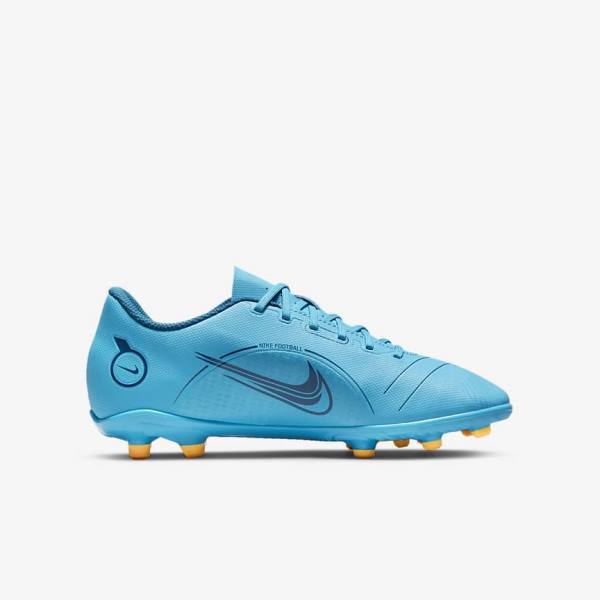 παπουτσια ποδοσφαιρου Nike Jr. Mercurial Vapor 14 Club MG Older Multi-Ground παιδικα μπλε πορτοκαλι | NK431AMT