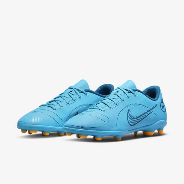 παπουτσια ποδοσφαιρου Nike Jr. Mercurial Vapor 14 Club MG Older Multi-Ground παιδικα μπλε πορτοκαλι | NK431AMT