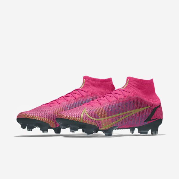 παπουτσια ποδοσφαιρου Nike Mercurial Superfly 8 Elite By You Custom ανδρικα Πολύχρωμο | NK086HBS