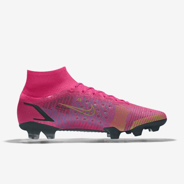 παπουτσια ποδοσφαιρου Nike Mercurial Superfly 8 Elite By You Custom ανδρικα Πολύχρωμο | NK086HBS