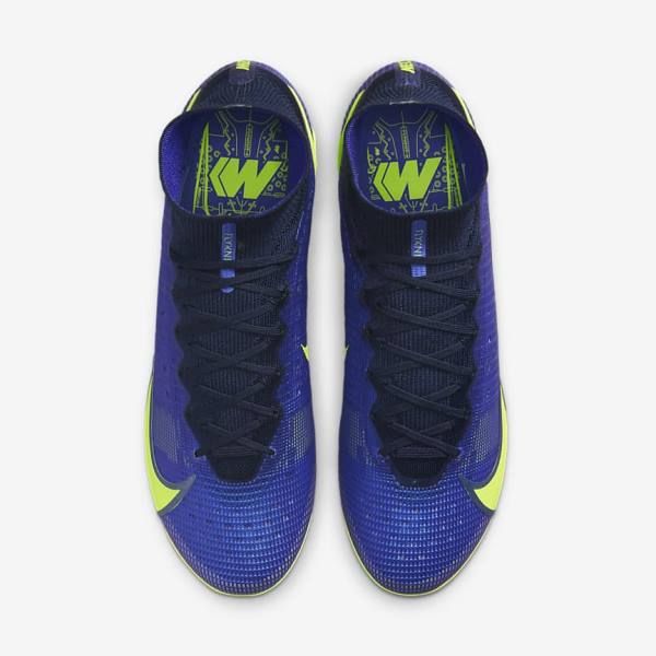 παπουτσια ποδοσφαιρου Nike Mercurial Superfly 8 Elite FG Firm-Grounds ανδρικα μπλε | NK268UPR