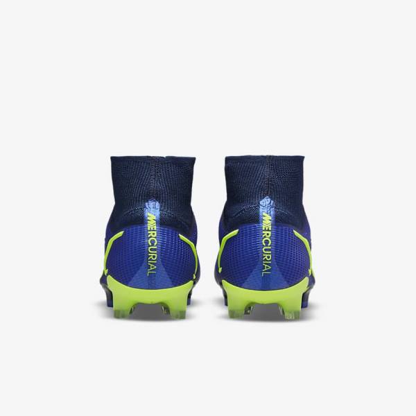 παπουτσια ποδοσφαιρου Nike Mercurial Superfly 8 Elite FG Firm-Grounds ανδρικα μπλε | NK268UPR