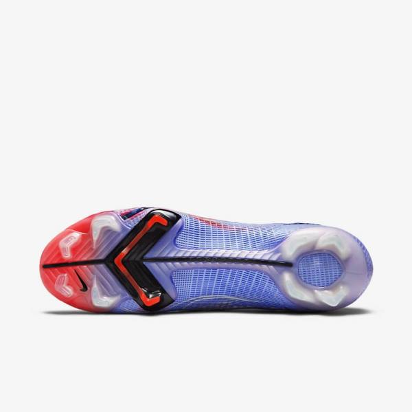 παπουτσια ποδοσφαιρου Nike Mercurial Superfly 8 Elite KM FG Firm-Ground γυναικεια μπλε σκουρο ανοιχτο κοκκινα μεταλλικός ασημι | NK403ZYT