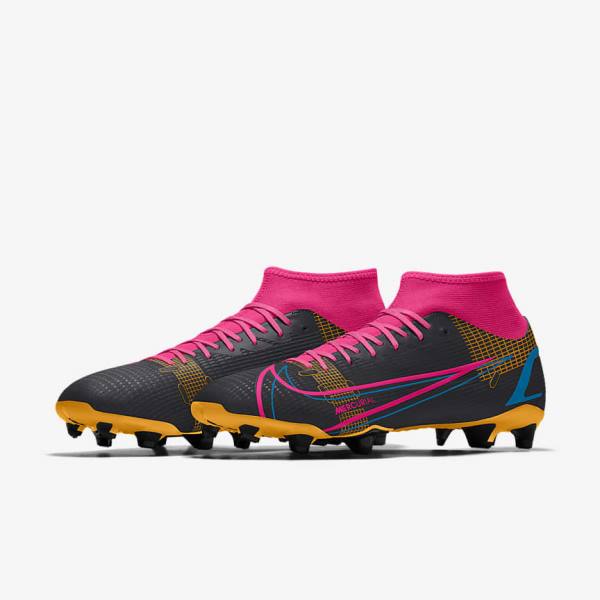 παπουτσια ποδοσφαιρου Nike Mercurial Superfly 8 Academy By You Custom ανδρικα Πολύχρωμο | NK457HUV