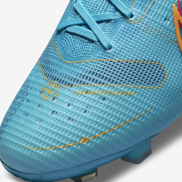 παπουτσια ποδοσφαιρου Nike Mercurial Superfly 8 Elite FG Firm-Grounds ανδρικα μπλε πορτοκαλι | NK465IKD