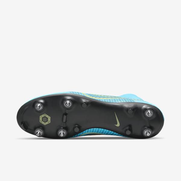 παπουτσια ποδοσφαιρου Nike Mercurial Superfly 8 Academy SG-PRO Anti-Clog Traction Soft-Grounds ανδρικα μπλε πορτοκαλι | NK497HXC