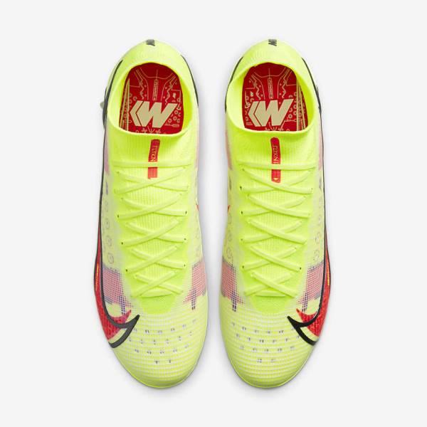 παπουτσια ποδοσφαιρου Nike Mercurial Superfly 8 Elite SG-Pro AC Soft-Ground ανδρικα μαυρα ανοιχτο κοκκινα | NK698ZXO