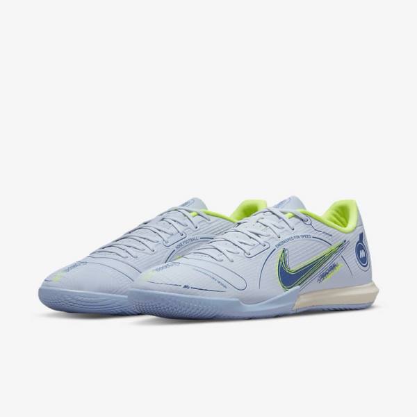 παπουτσια ποδοσφαιρου Nike Mercurial Vapor 14 Academy IC Indoor Court γυναικεια γκρι ανοιχτο μπλε μπλε | NK053CPH