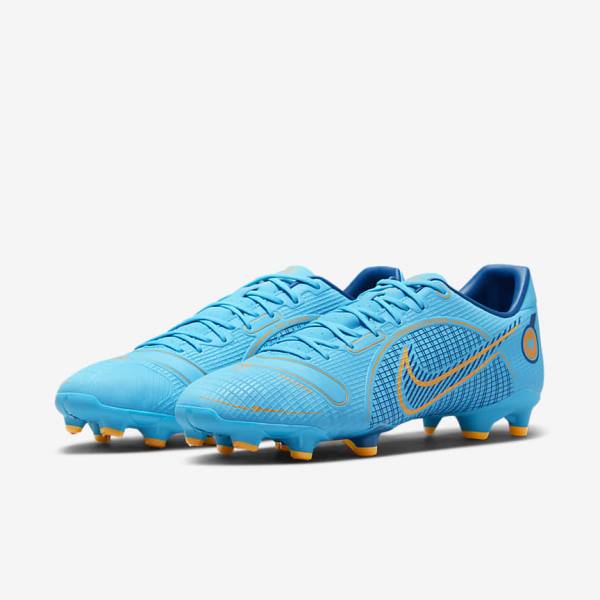 παπουτσια ποδοσφαιρου Nike Mercurial Vapor 14 Academy MG Multi-Ground γυναικεια μπλε πορτοκαλι | NK081BUD