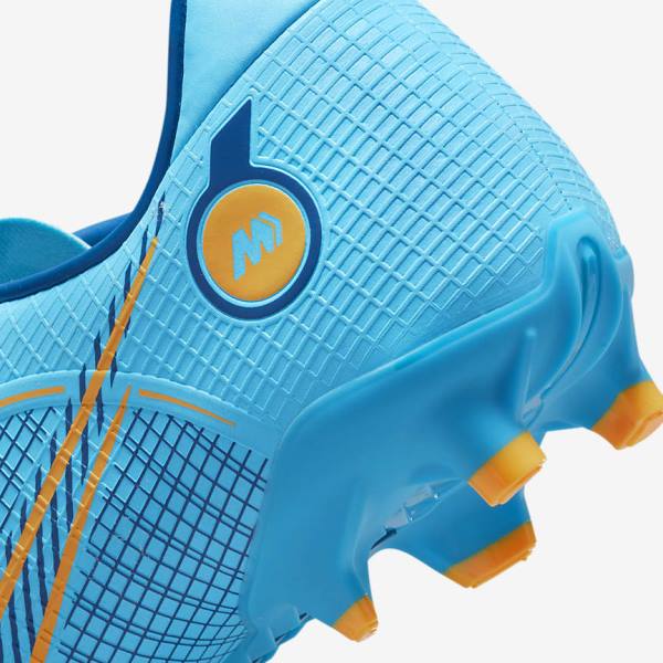 παπουτσια ποδοσφαιρου Nike Mercurial Vapor 14 Academy MG Multi-Ground γυναικεια μπλε πορτοκαλι | NK081BUD