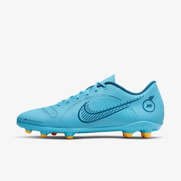 παπουτσια ποδοσφαιρου Nike Mercurial Vapor 14 Club MG Multi-Ground ανδρικα μπλε πορτοκαλι | NK140SAQ