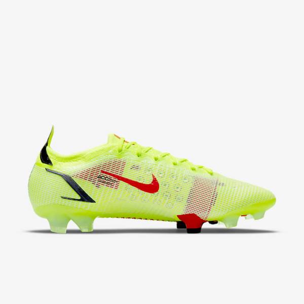 παπουτσια ποδοσφαιρου Nike Mercurial Vapor 14 Elite FG Firm-Ground γυναικεια μαυρα ανοιχτο κοκκινα | NK146SPH