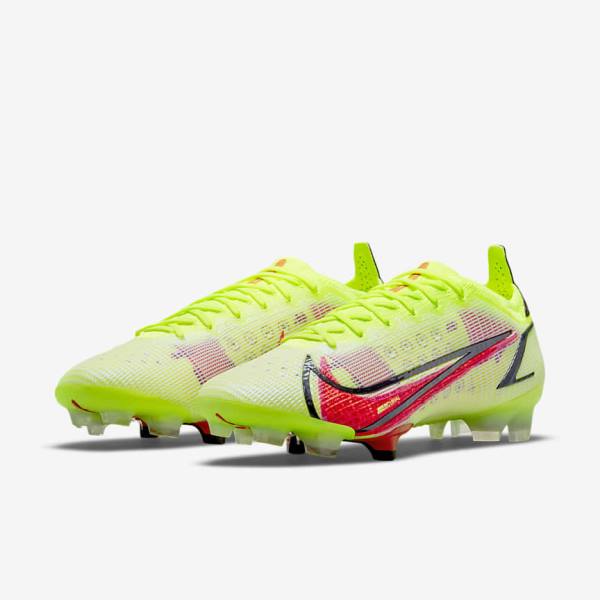 παπουτσια ποδοσφαιρου Nike Mercurial Vapor 14 Elite FG Firm-Ground γυναικεια μαυρα ανοιχτο κοκκινα | NK146SPH