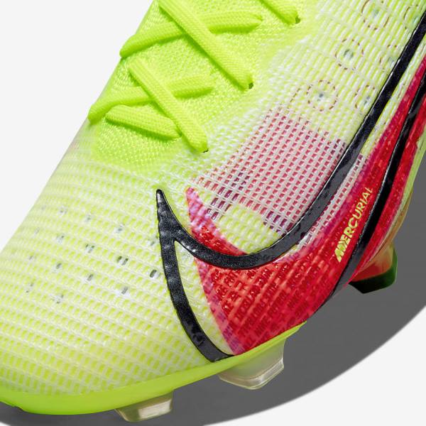 παπουτσια ποδοσφαιρου Nike Mercurial Vapor 14 Elite FG Firm-Ground γυναικεια μαυρα ανοιχτο κοκκινα | NK146SPH