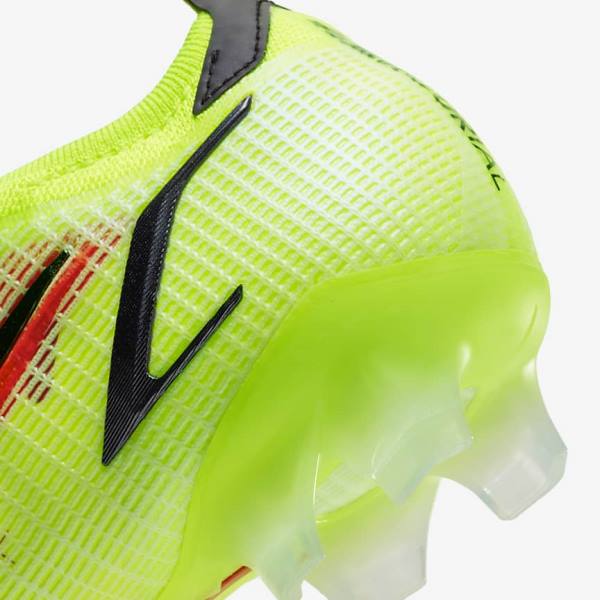 παπουτσια ποδοσφαιρου Nike Mercurial Vapor 14 Elite FG Firm-Ground γυναικεια μαυρα ανοιχτο κοκκινα | NK146SPH