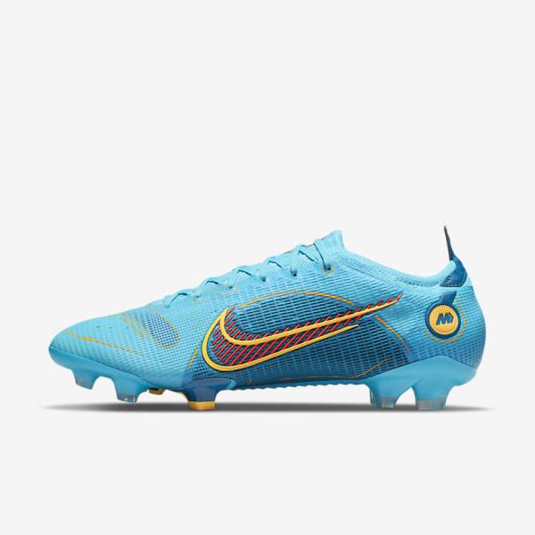 παπουτσια ποδοσφαιρου Nike Mercurial Vapor 14 Elite FG Firm-Grounds ανδρικα μπλε πορτοκαλι | NK150VXF