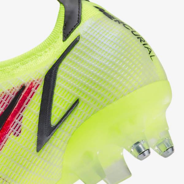 παπουτσια ποδοσφαιρου Nike Mercurial Vapor 14 Elite SG-Pro AC Soft-Ground ανδρικα μαυρα ανοιχτο κοκκινα | NK201VAY