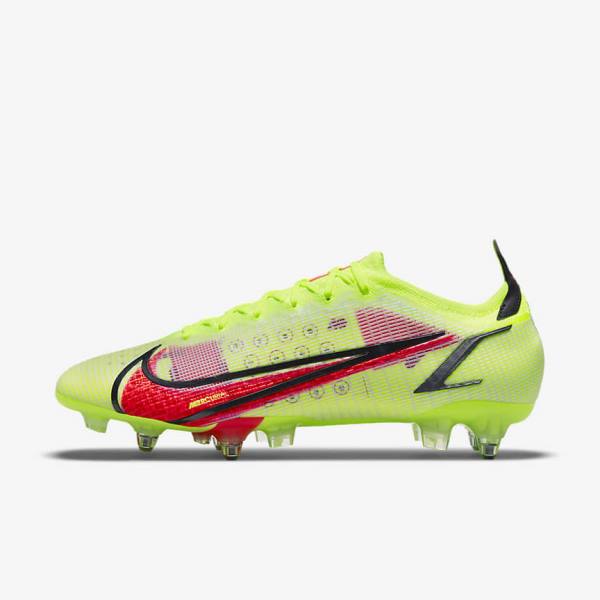 παπουτσια ποδοσφαιρου Nike Mercurial Vapor 14 Elite SG-Pro AC Soft-Ground ανδρικα μαυρα ανοιχτο κοκκινα | NK201VAY