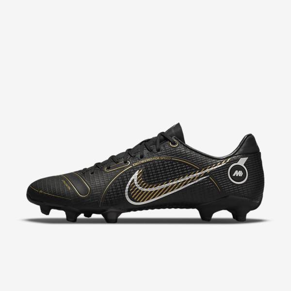 παπουτσια ποδοσφαιρου Nike Mercurial Vapor 14 Academy MG Multi-Ground γυναικεια μαυρα μεταλλικός ασημι γκρι μεταλλικός χρυσο χρωμα | NK417NJG