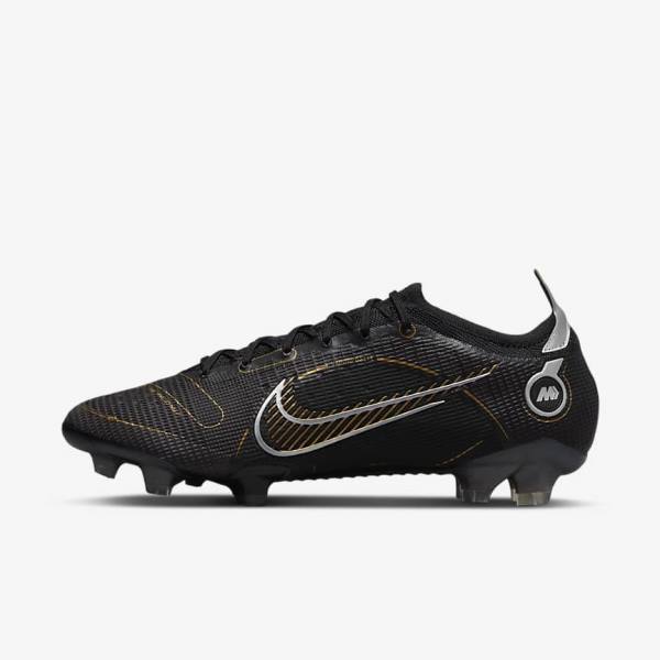 παπουτσια ποδοσφαιρου Nike Mercurial Vapor 14 Elite FG Firm-Grounds γυναικεια μαυρα μεταλλικός ασημι γκρι μεταλλικός χρυσο χρωμα | NK716UIZ