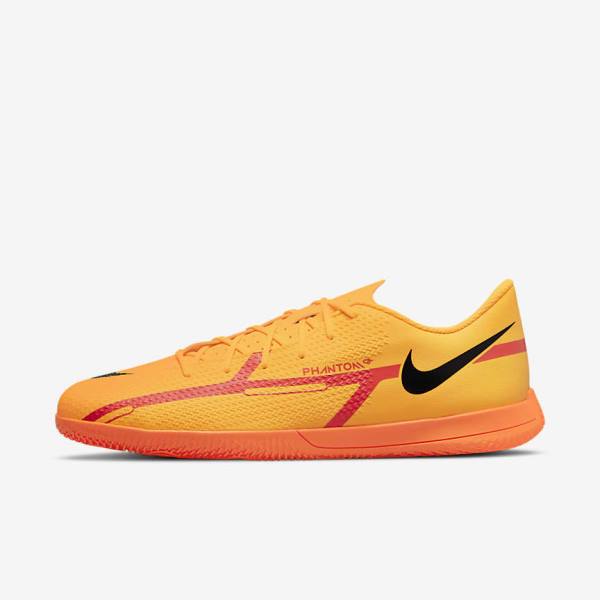 παπουτσια ποδοσφαιρου Nike Phantom GT2 Club IC Indoor Court ανδρικα πορτοκαλι ανοιχτο κοκκινα μαυρα | NK951YCT