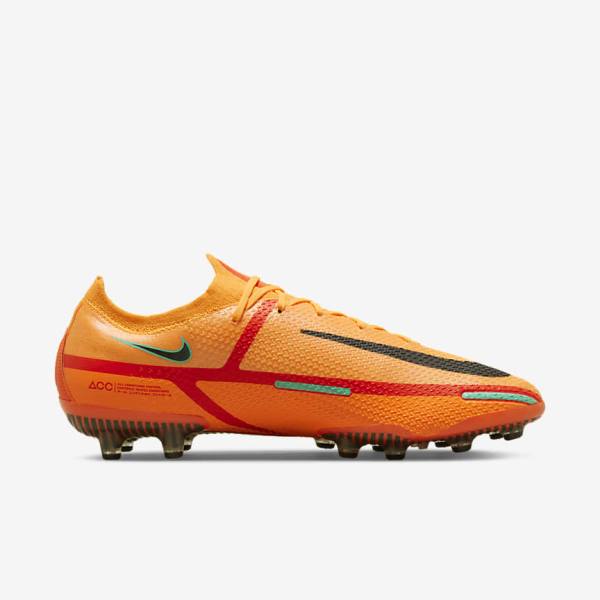 παπουτσια ποδοσφαιρου Nike Phantom GT2 Elite AG-Pro Artificial-Grass γυναικεια πορτοκαλι ανοιχτο κοκκινα μαυρα | NK408QBA