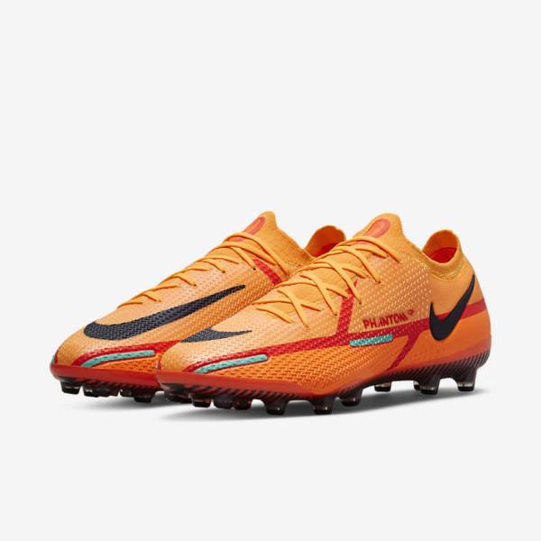 παπουτσια ποδοσφαιρου Nike Phantom GT2 Elite AG-Pro Artificial-Grass γυναικεια πορτοκαλι ανοιχτο κοκκινα μαυρα | NK408QBA