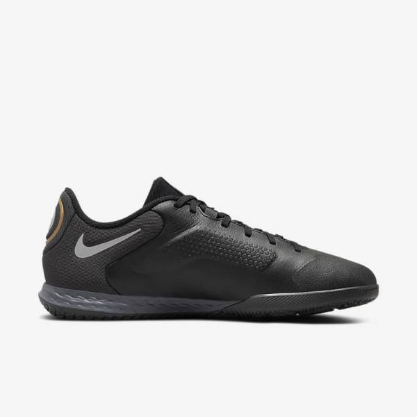 παπουτσια ποδοσφαιρου Nike React Tiempo Legend 9 Pro IC Indoor-Court γυναικεια μαυρα σκούρο γκρι μεταλλικός χρυσο χρωμα μεταλλικός σκούρο γκρι | NK176DCM