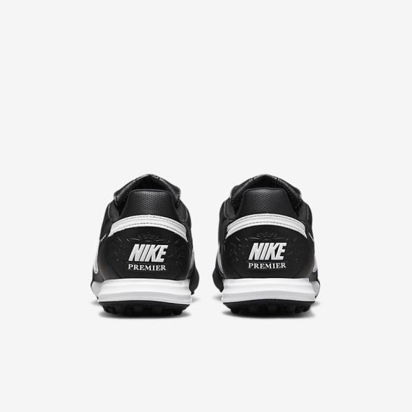 παπουτσια ποδοσφαιρου Nike The Premier 3 TF Artificial-Turf ανδρικα μαυρα ασπρα | NK975YEW