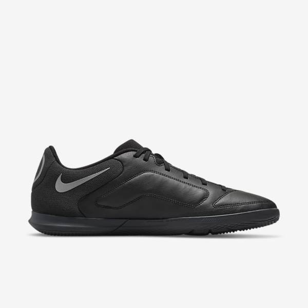 παπουτσια ποδοσφαιρου Nike Tiempo Legend 9 Club IC Indoor-Court ανδρικα μαυρα σκούρο γκρι | NK015GKL