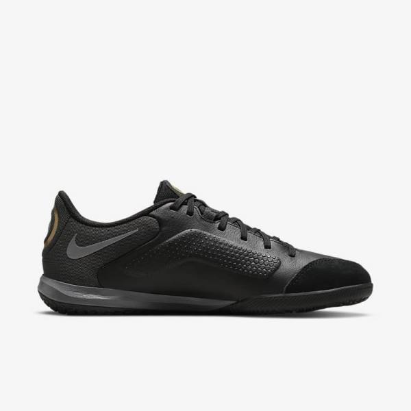 παπουτσια ποδοσφαιρου Nike Tiempo Legend 9 Academy IC Indoor-Court γυναικεια μαυρα σκούρο γκρι μεταλλικός χρυσο χρωμα μαυρα | NK042RXB