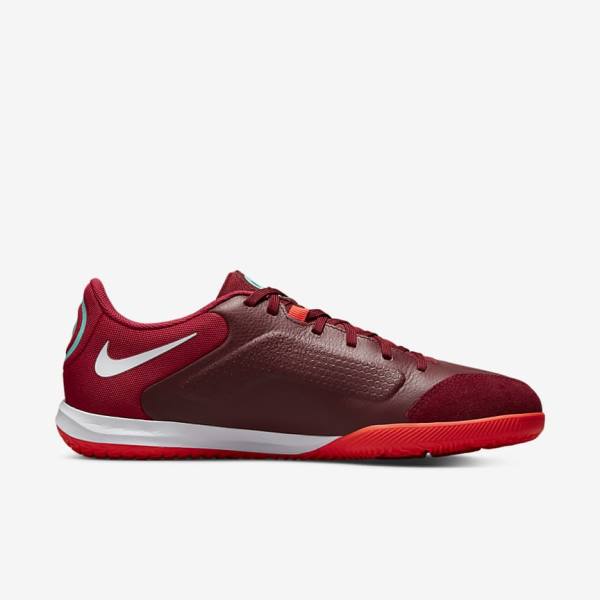 παπουτσια ποδοσφαιρου Nike Tiempo Legend 9 Academy IC Indoor-Court ανδρικα κοκκινα ανοιχτο κοκκινα ασπρα | NK162SUM