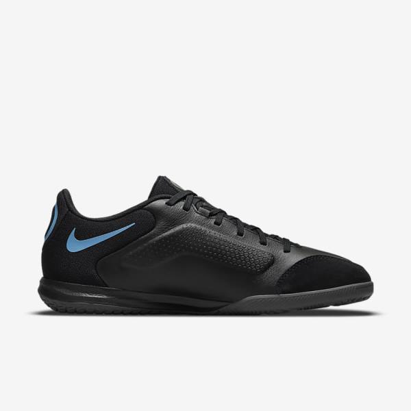 παπουτσια ποδοσφαιρου Nike Tiempo Legend 9 Academy IC Indoor-Court ανδρικα μαυρα γκρι | NK298YDW