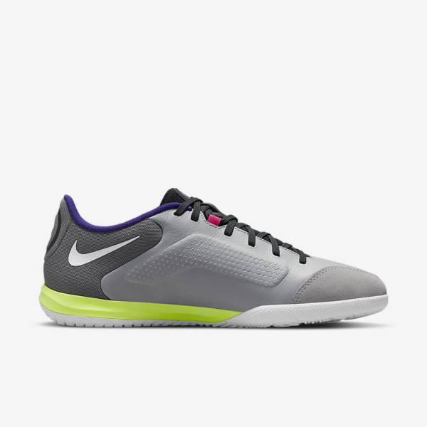 παπουτσια ποδοσφαιρου Nike Tiempo Legend 9 Academy IC Indoor-Court ανδρικα ανοιχτο γκρι ασπρα | NK475AVC