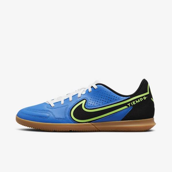 παπουτσια ποδοσφαιρου Nike Tiempo Legend 9 Club IC Indoor-Court γυναικεια ανοιχτο μπλε ανοιχτο πρασινο καφε μαυρα | NK597WOZ