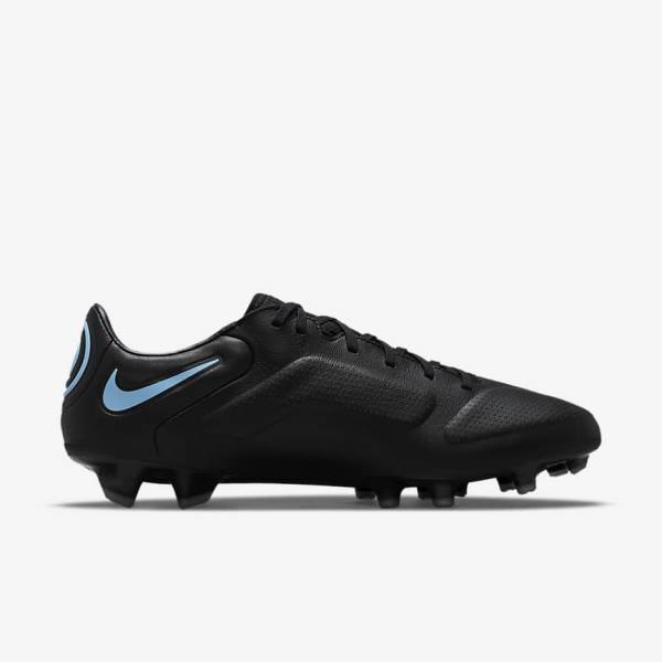 παπουτσια ποδοσφαιρου Nike Tiempo Legend 9 Pro FG Firm-Ground γυναικεια μαυρα γκρι | NK627CBS