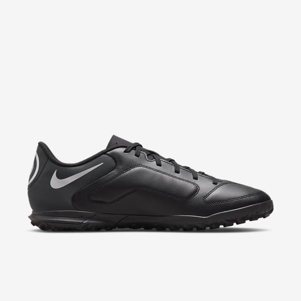 παπουτσια ποδοσφαιρου Nike Tiempo Legend 9 Club TF Turf ανδρικα μαυρα σκούρο γκρι | NK724FMS