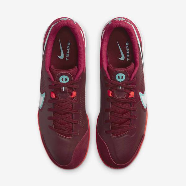 παπουτσια ποδοσφαιρου Nike Tiempo Legend 9 Academy IC Indoor-Court γυναικεια κοκκινα ανοιχτο κοκκινα ασπρα | NK760FDE