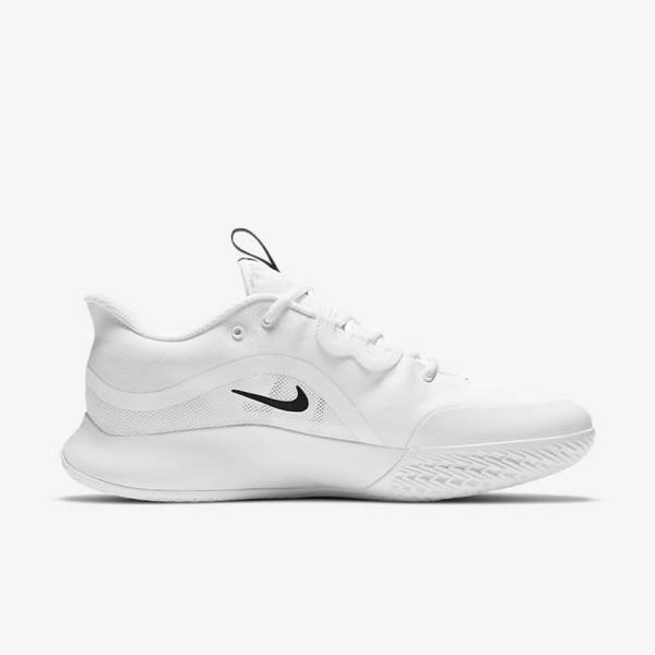 παπουτσια τενις Nike NikeCourt Air Max Volley Hard Court ανδρικα ασπρα μαυρα | NK348RVI