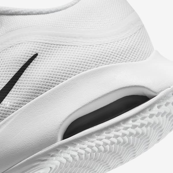 παπουτσια τενις Nike NikeCourt Air Max Volley Hard Court ανδρικα ασπρα μαυρα | NK348RVI