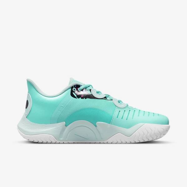 παπουτσια τενις Nike NikeCourt Air Zoom GP Turbo Naomi Osaka γυναικεια τυρκουάζ μαυρα φουξια τυρκουάζ | NK241GBZ