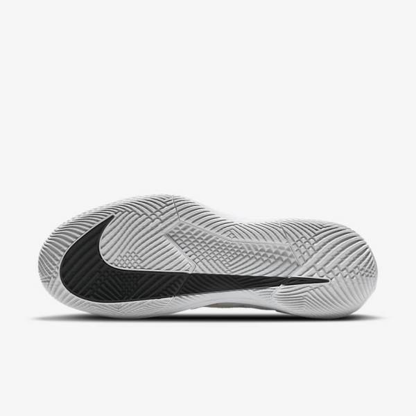 παπουτσια τενις Nike NikeCourt Air Zoom Vapor Pro Hard-Court ανδρικα ασπρα μαυρα | NK394DNU