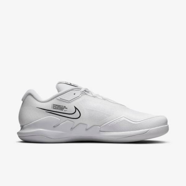 παπουτσια τενις Nike NikeCourt Air Zoom Vapor Pro Carpet ανδρικα ασπρα μαυρα | NK584BIC