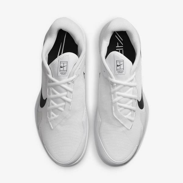 παπουτσια τενις Nike NikeCourt Air Zoom Vapor Pro Carpet ανδρικα ασπρα μαυρα | NK584BIC